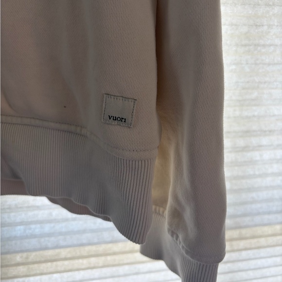 Vuori Women's Cream Cowl Neck Sweater - Picture 2 of 5